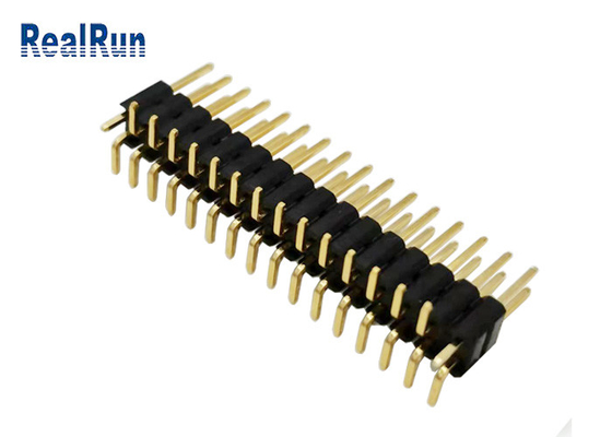 De Dubbele Rij H5.0 Verticaal SMT van PA6T GF Pin Header Connector LCP PBT voor LCM-leiden