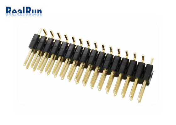 De Dubbele Rij H5.0 Verticaal SMT van PA6T GF Pin Header Connector LCP PBT voor LCM-leiden