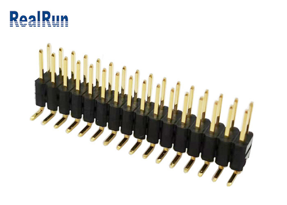 De Dubbele Rij H5.0 Verticaal SMT van PA6T GF Pin Header Connector LCP PBT voor LCM-leiden