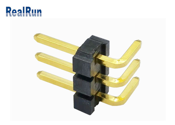 Messingslcp Pin Header Connector SGS LCP Au 3μ“ Pin Header 1*3P H3.2