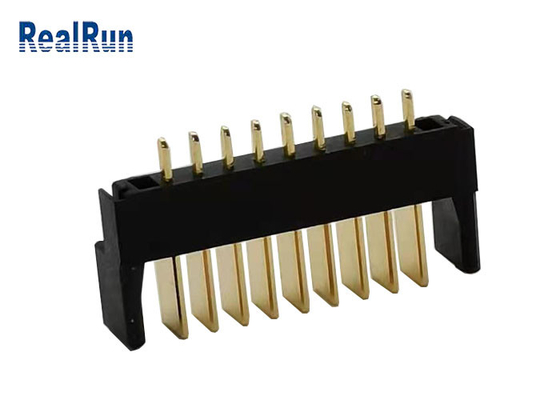 9P mannelijk Nylon de Fosfoorbrons Goud Geplateerde 500VAC van de Batterijcelhouder