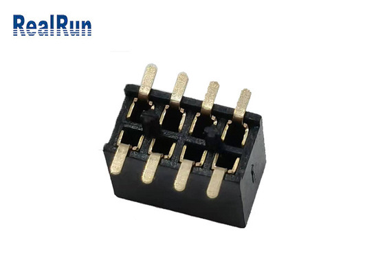 Van de Kopbalsmt van 500VAC PA6T de Vrouwelijke Schakelaar 2*4p Gouden 1u“ UL94v-0 H4.3mm LCP