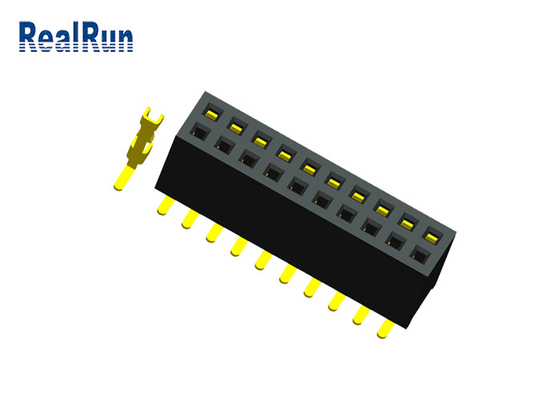 1,27 Mm-de Contactdoos Dubbele Rij SMT 20 van de Hoogte Vrouwelijke Kopbal Pin Female Header