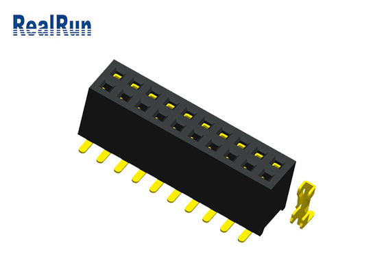 1,27 Mm-de Contactdoos Dubbele Rij SMT 20 van de Hoogte Vrouwelijke Kopbal Pin Female Header