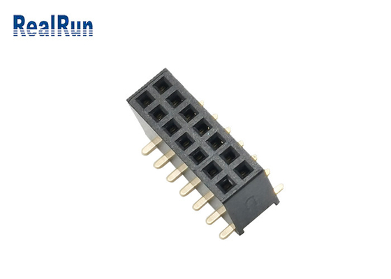 Dubbele Rij 14 Pin Board To Board Female-Kopbalpa6t 1,27 Mm SMD Kopbal met Post