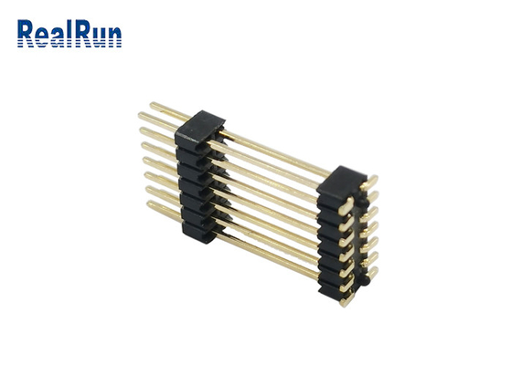 PA6T de mannelijke Schakelaar Gouden Tin Plating van Pin Header Connector Dual 7P SMT
