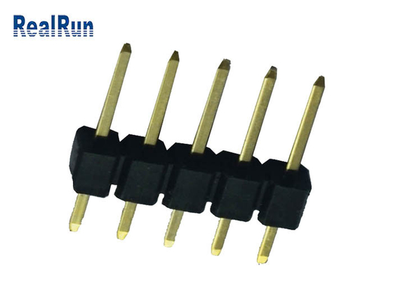 PCB Pin Header Connector 2,54 mm-de Beëindiging van het het Contactsoldeersel van het Hoogtemessing