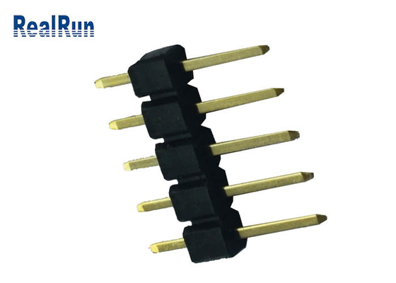 PCB Pin Header Connector 2,54 mm-de Beëindiging van het het Contactsoldeersel van het Hoogtemessing