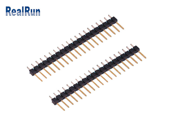 De Rij van PA6T PBT 20P Pin Header Connector Straight Single 2,54 Mm-Hoogtekopbal
