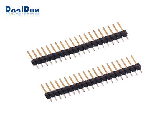 De Rij van PA6T PBT 20P Pin Header Connector Straight Single 2,54 Mm-Hoogtekopbal