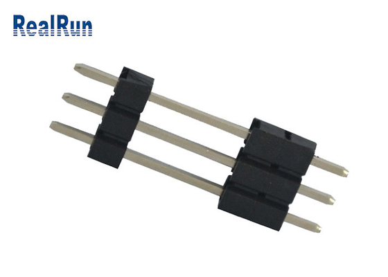 PA6T messingspcb Pin Header 3 Speld 3A de Kopbalschakelaar van de 180 Graad Rechte Enige Rij