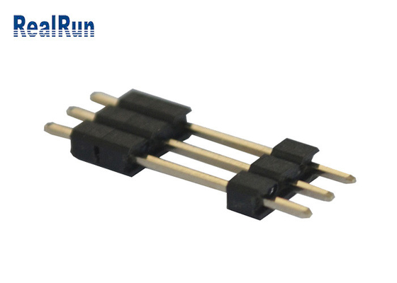 PA6T messingspcb Pin Header 3 Speld 3A de Kopbalschakelaar van de 180 Graad Rechte Enige Rij