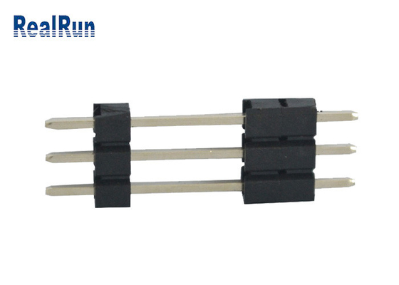PA6T messingspcb Pin Header 3 Speld 3A de Kopbalschakelaar van de 180 Graad Rechte Enige Rij