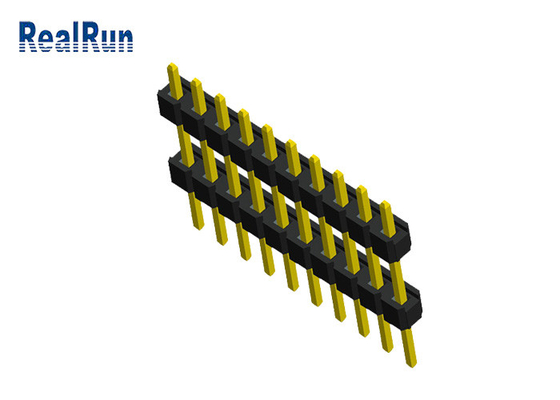 Dubbele Plastic 10P Mannelijk Pin Header Connector 0,1 Duim PA6T PBT PA46 voor PCB