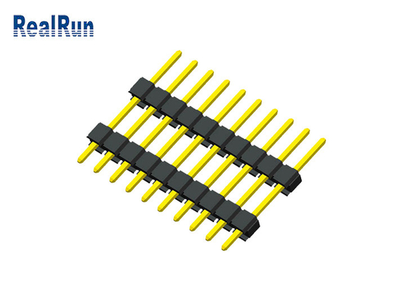 Dubbele Plastic 10P Mannelijk Pin Header Connector 0,1 Duim PA6T PBT PA46 voor PCB