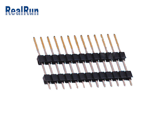PCB 2,54 Pin Header Dual Plastic Dip-Type 13 Geplateerde Goud van de Positie het Enige Rij