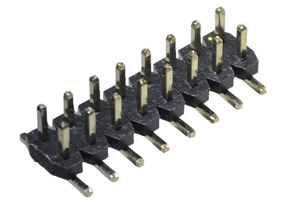 Het Type van SMT SMD 2,0 Mm PCB van de Hoogtekopbal 2*8P PA6T PA9T PBT van Zwarte Tin Plated For