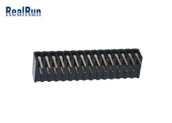 Rechte hoektype Vrouwelijke Dubbele Rij 30 van Pin Header Connector ISO9001 PA6T Positie