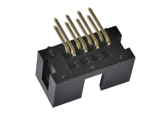 2x4P vakje Kopbalschakelaar PA6T UL94V-0 90 Graadkromming Pin Connector