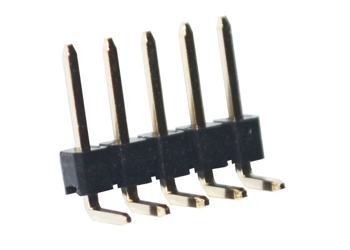 5 Schakelaar 2.54mm van de speldkopbal de Enige Kopbal van PCB van de Rij Zwarte Rechte hoek