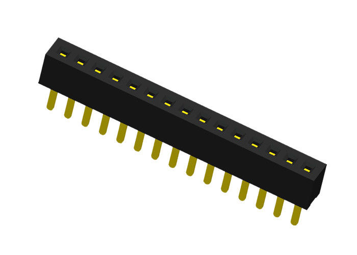 SMT-Type 15 de Schakelaar Enige Rij rechtstreeks 1.0mm X 2.1mm van de Speld Vrouwelijke Kopbal