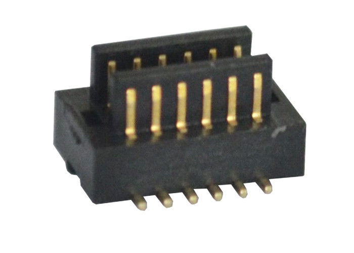 De zwarte Oppervlakte van H2.0 Mm zet 2*6 Pin Board To Board Connector 0.8Mm Type van Hoogte op het Mannelijke SMT