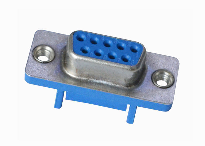 Blauwe 2.77mm het Type van 9 Speldd Contactdoos Recht Type van DP van het Vrouwelijke Schakelaarsoldeersel
