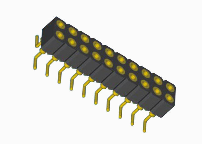 Twee Rij SMT om Vrouwelijke Speldkopbal 20 Kopbal Vrouwelijke 2.0mm Hoogte van Speldpcb