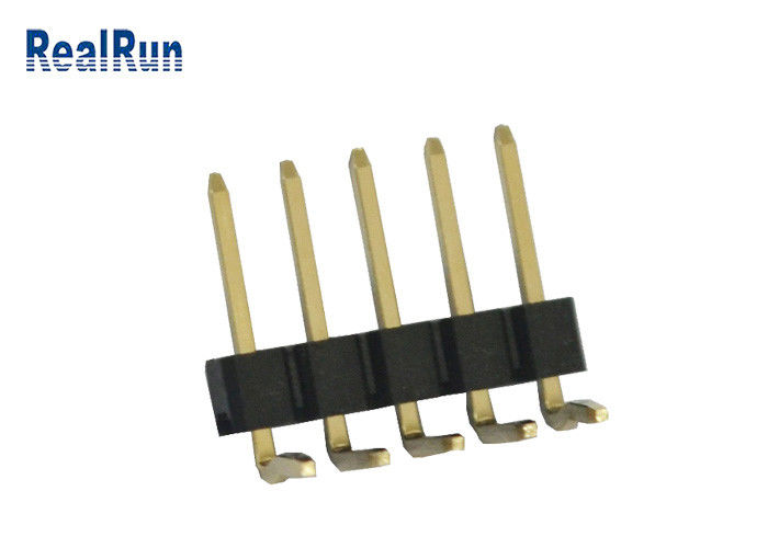 3A 5P PA6T PBT LCP SMT Pin Header 2.54mm Enige Rij Rechte hoek UL94V-0