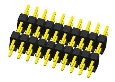 Van de de Kopbalschakelaar van de soldeersel2x20 Speld de Dubbele Rij 180 Graadtype Dubbel Plastiek
