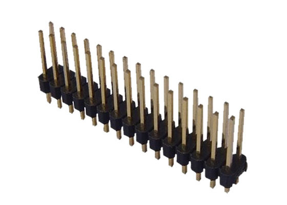 30 Pin Double Row Schakelaar 0.8mm van de ONDERDOMPELINGS Rechte Mannelijke Kopbal Hoogte